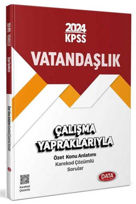 2024 KPSS Vatandaşlık Çalışma Yapraklarıyla Özet Konu Anlatımı Data Yayınları