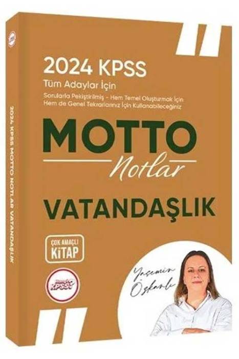 2024 KPSS Vatandaşlık MOTTO Notlar Hangi KPSS Yayınları