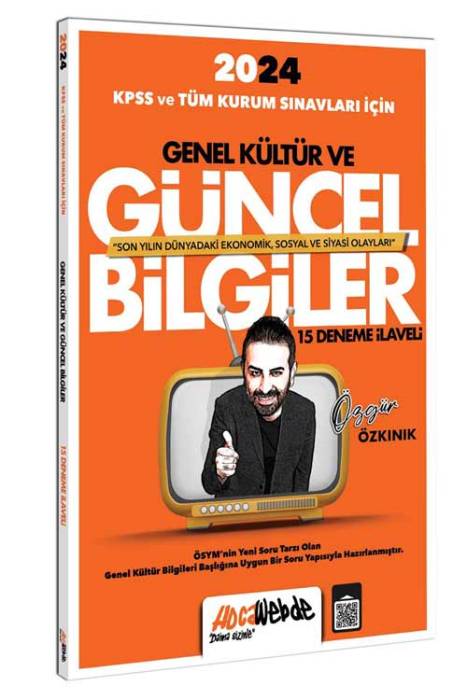 2024 KPSS ve Tüm Kurum Sınavları İçin Güncel Bilgiler 15 Deneme İlaveli Hocawebde Yayınları