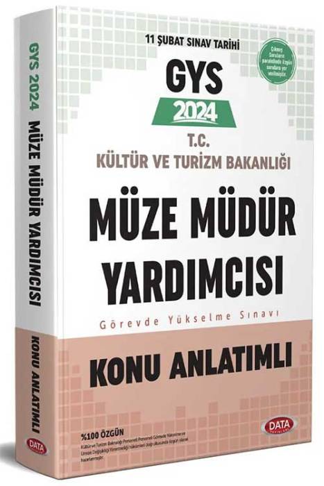 2024 Kültür ve Turizm Bakanlığı Müze Müdür Yardımcısı GYS Konu Anlatımlı Data Yayınları