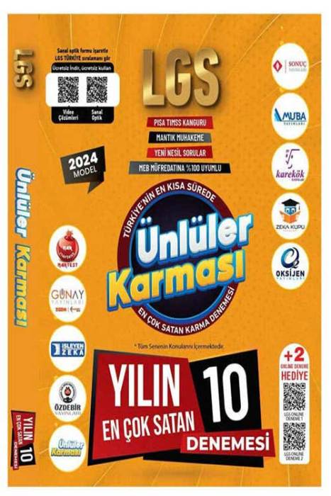 2024 LGS 10 Deneme Sınavı Ünlüler Yayınları