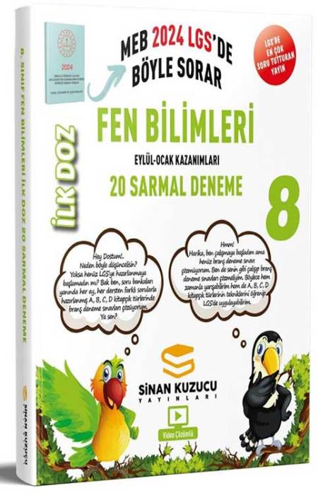 2024 LGS 8. Sınıf Fen Bilimleri Sarmal Branş Denemesi İLK DOZ Sinan Kuzucu Yayınları