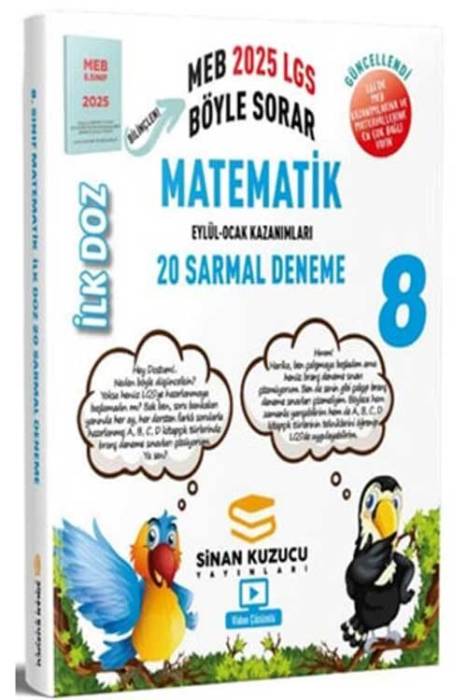 2025 LGS 8. Sınıf Matematik Sarmal Branş Denemesi İLK DOZ Sinan Kuzucu Yayınları