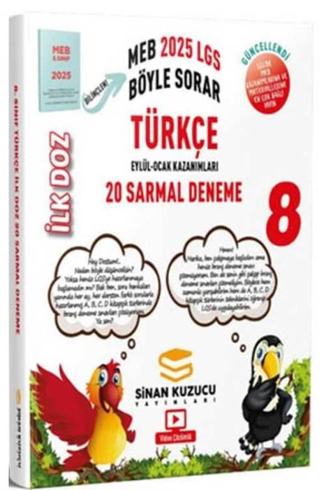 2025 LGS 8. Sınıf Türkçe Sarmal Branş Denemesi İLK DOZ Sinan Kuzucu Yayınları