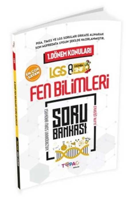 2024 LGS Fen Bilimleri 1.Dönem Dijital Çözümlü Soru Bankası Topaç Yayınları