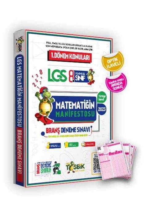 2024 LGS Matematiğin Manifestosu 1.Dönem Deneme Sınavı Topaç Yayınları