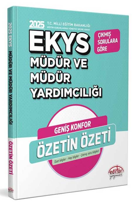 2025 MEB EKYS Müdür ve Müdür Yardımcılığı Özetin Özeti Editör Yayınevi