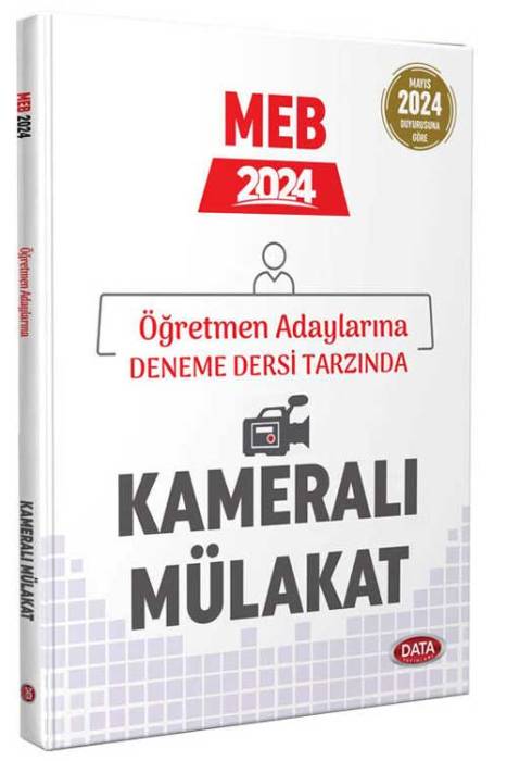 MEB 2024 Öğretmen Adaylarına Kameralı Mülakat Data Yayınları