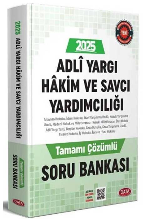 2025 Adli Yargı Hakim ve Savcı Yardımcılığı Soru Bankası Çözümlü Data Yayınları