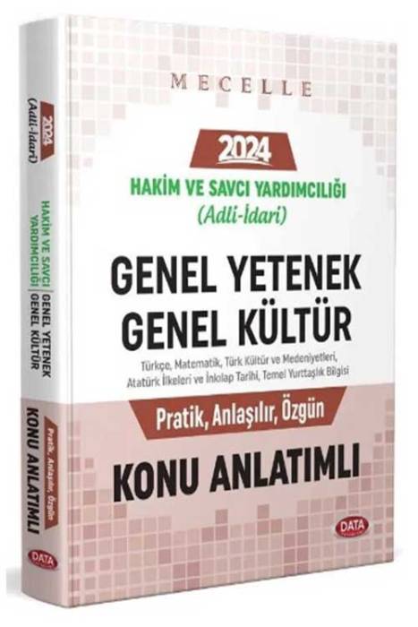 2025 Adli İdari Hakim ve Savcı Yardımcılığı Genel Yetenek Genel Kültür MECELLE Konu Anlatımlı Data Yayınları