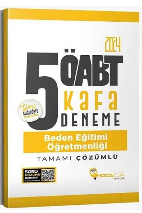 2024 ÖABT Beden Eğitimi Öğretmenliği 5 Kafa Deneme Hoca Kafası Yayınları