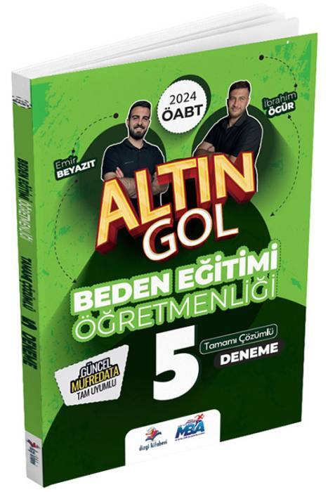 2024 ÖABT Beden Eğitimi Öğretmenliği Altın Gol 5 Deneme Çözümlü Dizgi Kitap Yayınları