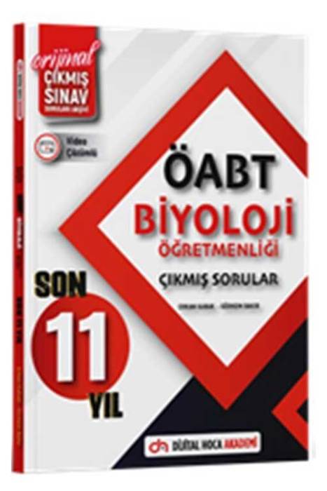 2024 ÖABT Biyoloji Öğretmenliği Son 11 Yıl Orijinal Çıkmış Sınav Soruları Konu Analizli Video Çözümlü Dijital Hoca Yayınları