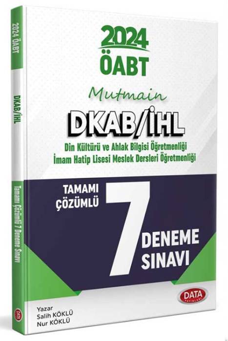 2024 ÖABT Din Kültürü Öğretmenliği Mutmain 7 Deneme Çözümlü Data Yayınları