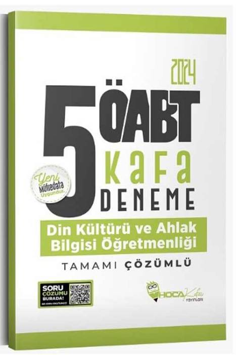 2024 ÖABT Din Kültürü ve Ahlak Bilgisi Öğretmenliği 5 Kafa Deneme Hoca Kafası Yayınları