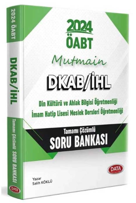 2024 ÖABT Din Kültürü ve Ahlak Bilgisi Öğretmenliği Mutmain Soru Bankası Çözümlü Data Yayınları