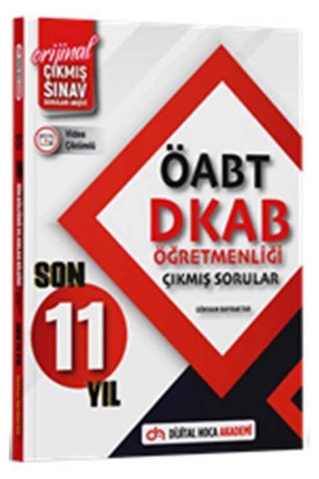 2024 ÖABT DKAB Öğretmenliği Son 11 Yıl Orijinal Çıkmış Sınav Soruları Konu Analizli Video Çözümlü Dijital Hoca Yayınları