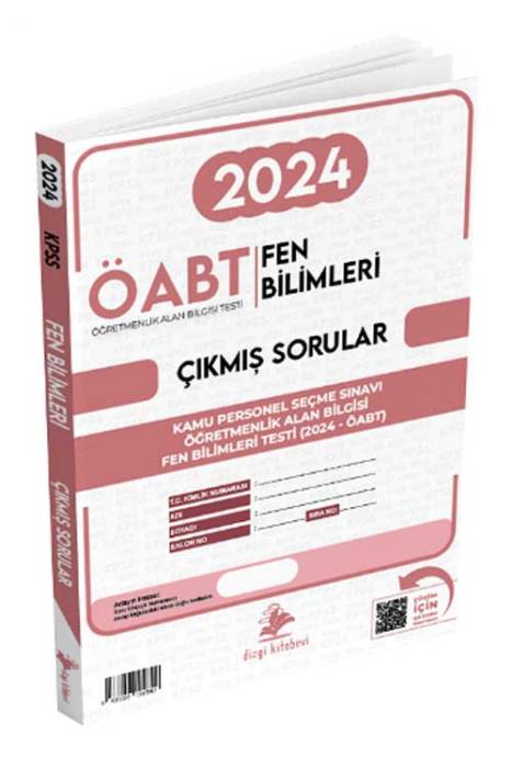 2024 ÖABT Fen Bilimleri Öğretmenliği Sınavı Çıkmış Sorular Çözümlü Dizgi Kitap Yayınları