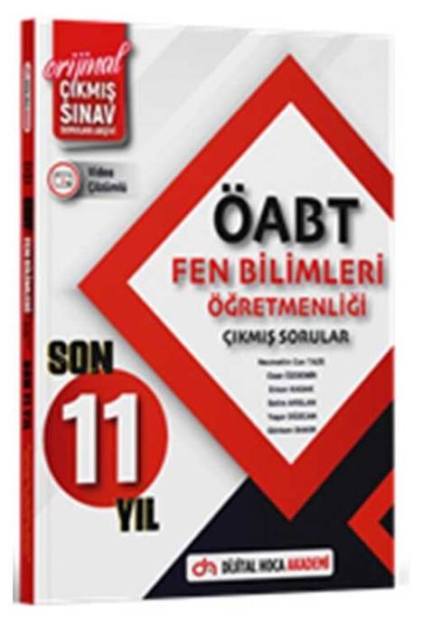 2024 ÖABT Fen Bilimleri Öğretmenliği Son 11 Yıl Orijinal Çıkmış Sınav Soruları Konu Analizli Video Çözümlü Dijital Hoca Yayınları