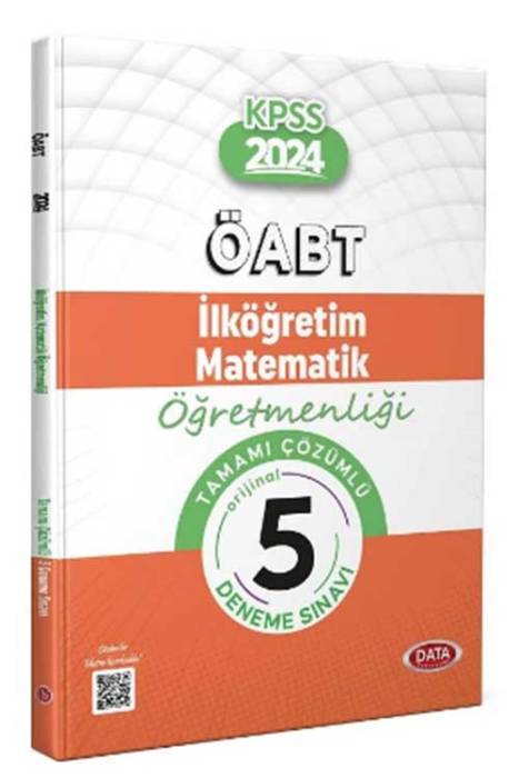 2024 ÖABT İlköğretim Matematik Öğretmenliği Tamamı Çözümlü 5 Deneme Sınavı Data Yayınları