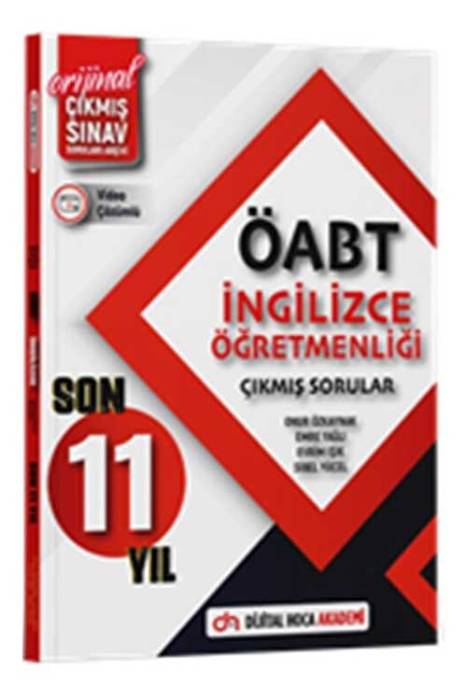 2024 ÖABT İngilizce Öğretmenliği Son 11 Yıl Orijinal Çıkmış Sınav Soruları Konu Analizli Video Çözümlü Dijital Hoca Yayınları