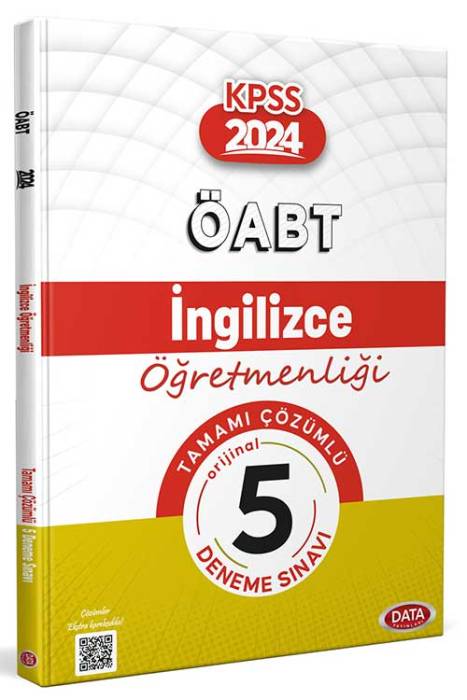 2024 ÖABT İngilizce Öğretmenliği Tamamı Çözümlü 5 Deneme Sınavı Data Yayınları