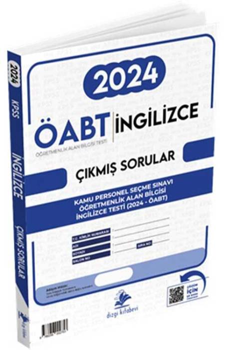 2024 ÖABT İngilizce Sınavı Tek Fasikül Orijinal Çıkmış Sorular Dizgi Kitap Yayınları