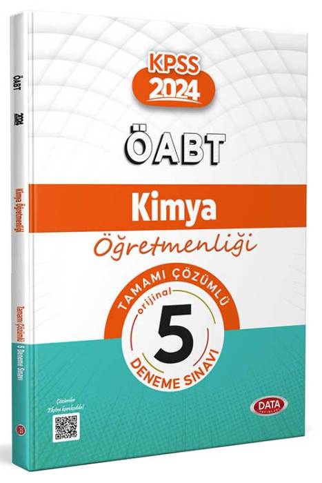 2024 ÖABT Kimya Öğretmenliği Tamamı Çözümlü 5 Deneme Sınavı Data Yayınları