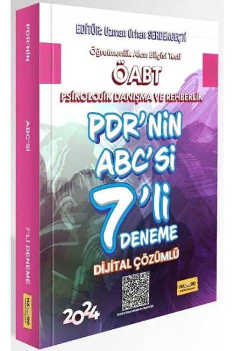 2024 ÖABT PDR'nin ABC'si Psikolojik Danışma ve Rehberlik 7 Deneme Dijital Çözümlü Makro Yayıncılık