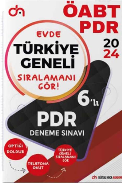 2024 ÖABT Rehber Öğretmenliği Türkiye Geneli Kurumsal 6 Deneme PDF Çözümlü Dijital Hoca Akademi