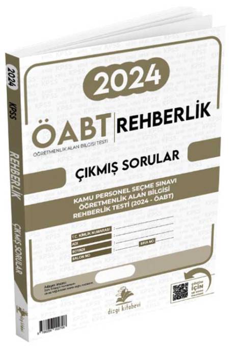 2024 ÖABT Rehberlik Öğretmenliği (PDR) Video Çözümlü Sınavı Tek Fasikül Orijinal Çıkmış Sorular Dizgi Kitap Yayınları