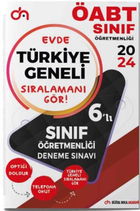 2024 ÖABT Sınıf Öğretmenliği Türkiye Geneli Kurumsal 6 Deneme PDF Çözümlü Dijital Hoca Akademi