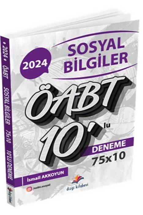 2024 ÖABT Sosyal Bilgiler 10 lu Deneme Dizgi Kitap Yayınları