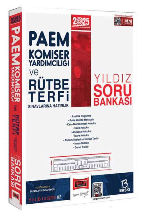 2025 PAEM Komiser Yardımcılığı ve Rütbe Terfi Sınavlarına Hazırlık Yıldız Soru Bankası Yargı Yayınları