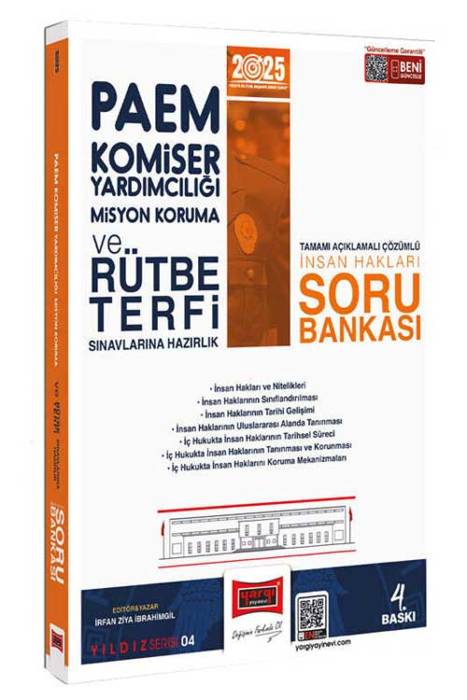 2025 PAEM Komiser Yardımcılığı Misyon Koruma ve Rütbe Terfi Sınavlarına Hazırlık İnsan Hakları Soru Bankası Yargı Yayınları