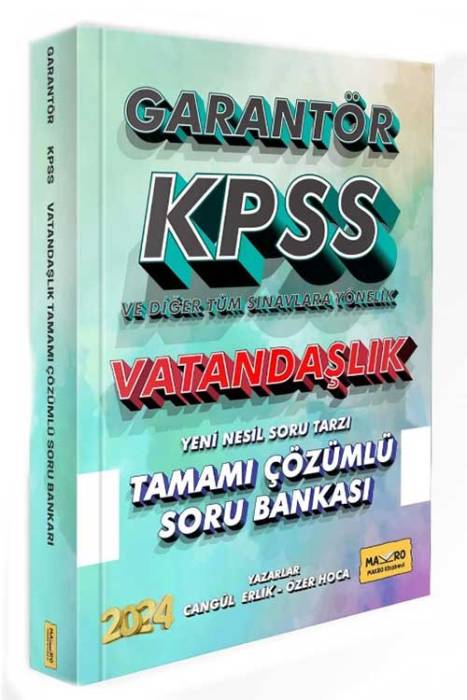 2024 Tüm Sınavlar Vatandaşlık Tamamı Çözümlü Soru Bankası Makro Yayıncılık