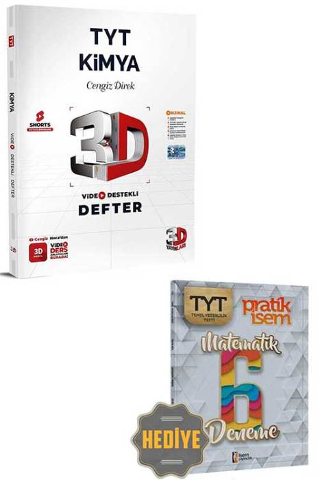 2024 TYT 3D Kimya Video Destekli Defter 3D Yayınları Hediyeli