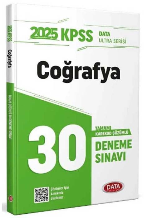 2025 KPSS Coğrafya Ultra 30 Deneme Çözümlü Data Yayınları