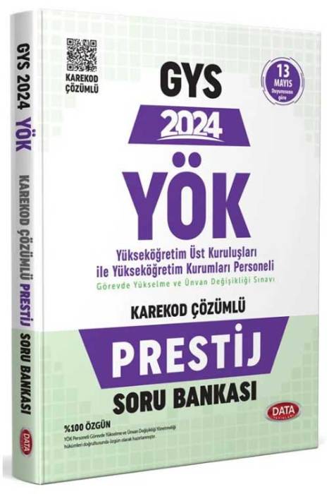 2024 YÖK Üst Kuruluşları ile YÖK Personeli GYS Prestij Soru Bankası Data Yayınları