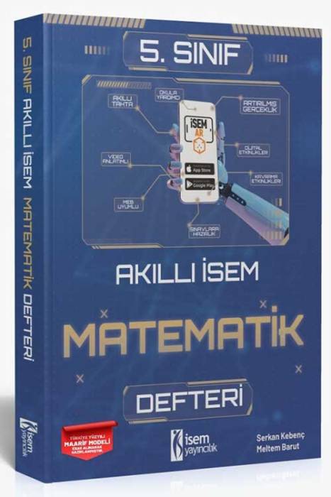 2025 Akıllı İsem 5. Sınıf Matematik Defteri İsem Yayıncılık