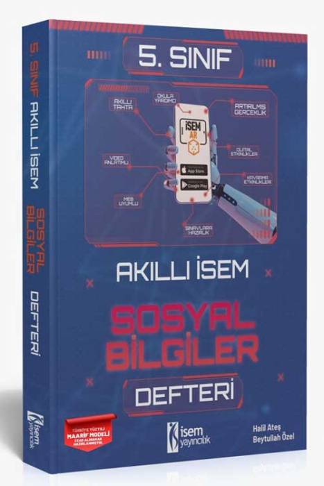 2025 Akıllı İsem 5. Sınıf Sosyal Bilgiler Defter İsem Yayıncılık