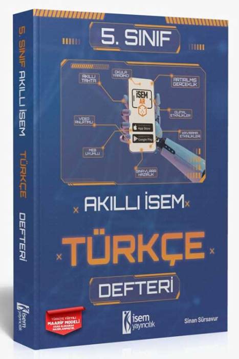 2025 Akıllı İsem 5. Sınıf Türkçe Defteri İsem Yayıncılık