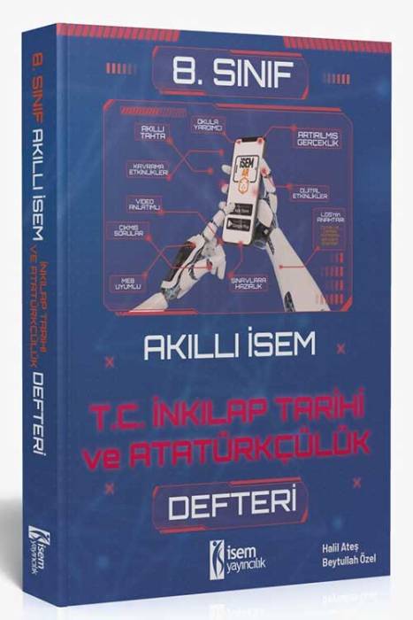 2025 Akıllı İsem 8. Sınıf İnkılap Tarihi ve Atatürkçülük Defteri İsem Yayıncılık