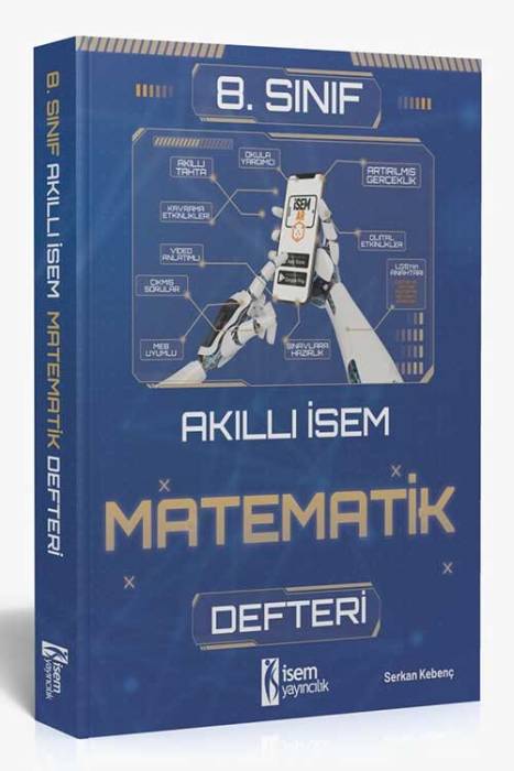 2025 Akıllı İsem 8. Sınıf Matematik Defteri İsem Yayıncılık