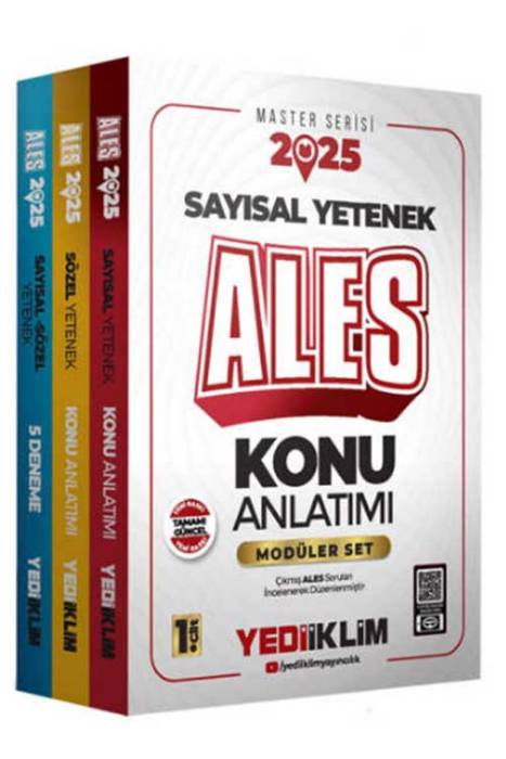 2025 ALES Konu Anlatımlı Modüler Set Yediiklim Yayınları