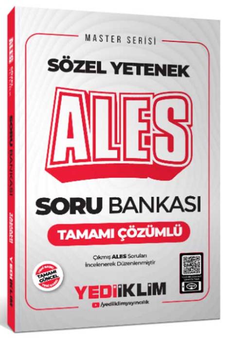 2025 ALES Sözel Yetenek Tamamı Çözümlü Soru Bankası Yediiklim Yayınları