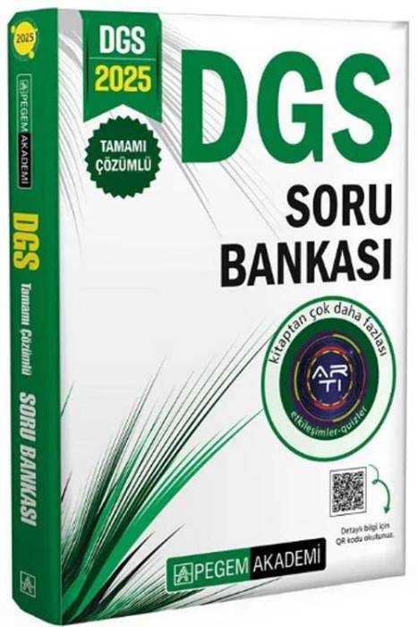 2025 DGS Soru Bankası Çözümlü Pegem Akademi Yayınları