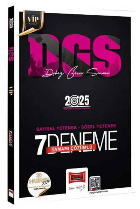 2025 DGS VIP 7 Deneme Çözümlü Yargı Yayınları