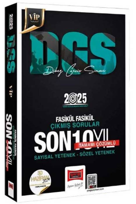 2025 DGS VIP Çıkmış Sorular Son 10 Yıl Fasikül Çözümlü Yargı Yayınları