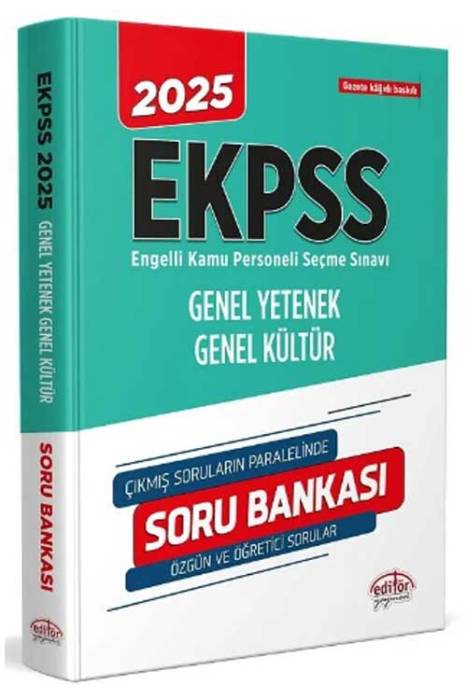 2025 EKPSS Soru Bankası Tek Kitap Editör Yayınları